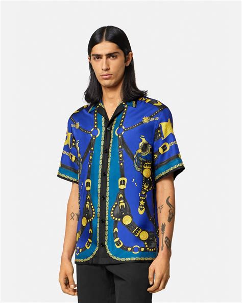 fake versace silk shirt|versace silk shirt women's.